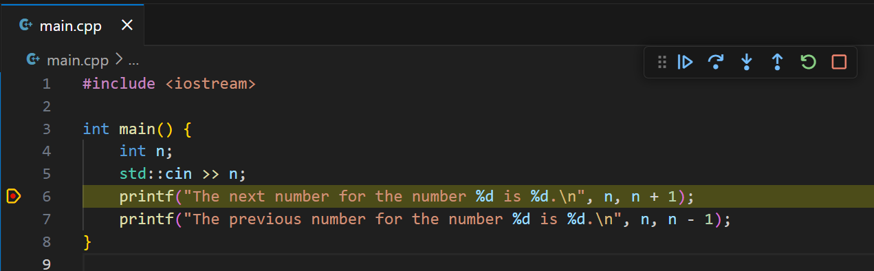 Breakpoint и выделение строки при остановке